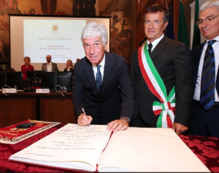 GRUGLIASCO - Mister Gian Piero Gasperini cittadino onorario di Bergamo