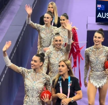 VENARIA - Alessia Maurelli bronzo nella ritmica a squadre alle Olimpiadi di Parigi 2024
