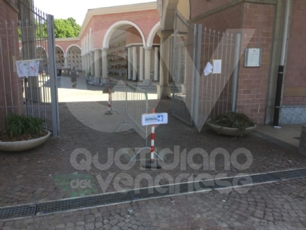 VENARIA - Operazioni di diserbo: chiude due giorni il cimitero di Altessano