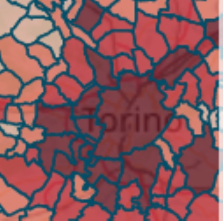 MAPPA CORONAVIRUS - Venaria 463, Collegno 701, Rivoli 697, Pianezza 253, Alpignano 226