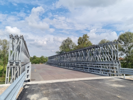 VENARIA - Da lunedì 16 apre il «Ponte Bailey» sul Ceronda e verrà chiuso il Castellamonte
