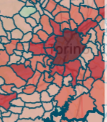 MAPPA CORONAVIRUS - I positivi nella nostra zona sono 1009: 15 in più rispetto a ieri