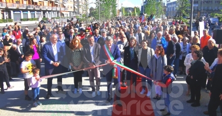 BORGARO - Inaugurata via Lanzo: a breve nascerà piazza Vincenzo Barrea - FOTO