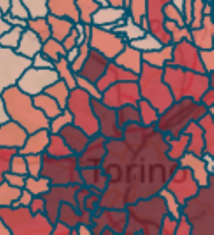 MAPPA CORONAVIRUS - Venaria 549, Borgaro 306, Alpignano 231, Pianezza 304; Rivoli in calo
