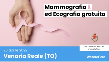 VENARIA - Il 26 aprile mammografie ed ecografie al seno gratuite: ecco come fare