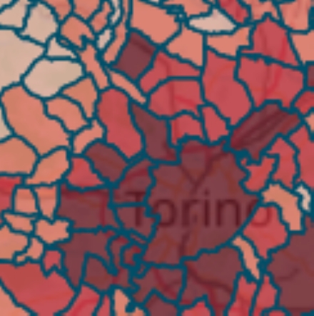 MAPPA CORONAVIRUS - Venaria 586, Collegno 738, Rivoli 740, Pianezza 327, Alpignano 239