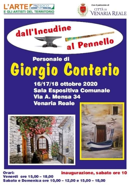 VENARIA - «Dall'incudine al pennello»: la mostra di Conterio, tra i più famosi fabbri di Torino