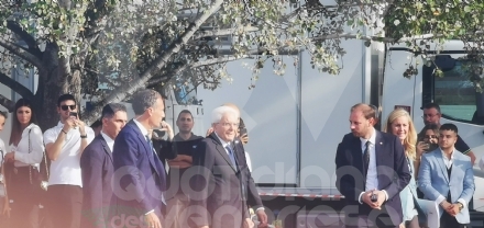 GRUGLIASCO - Mattarella al «Curie-Vittorini» per l'inaugurazione dell'Anno Scolastico: «Senza istruzione, rischio declino collettivo» - FOTO