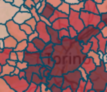 MAPPA CORONAVIRUS - Venaria 597, Borgaro 290, Pianezza 334, Collegno 734, Rivoli 742