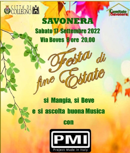 SAVONERA - Questa sera si festeggia la «Fine dell'Estate»: cibo, bevande, musica e divertimento