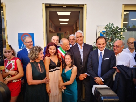 DRUENTO - Il presidente del Coni Malagò all'inaugurazione della «Special Angels Disability Dance School»