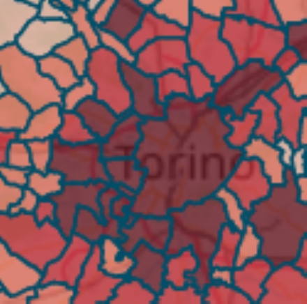 MAPPA CORONAVIRUS - Venaria 608, Alpignano 247, Pianezza 371, Rivoli 772, Collegno 762