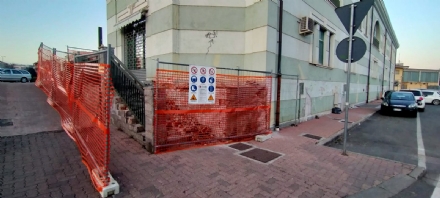 BORGARO - Partiti i lavori per il rifacimento della scalinata di piazza Agorà