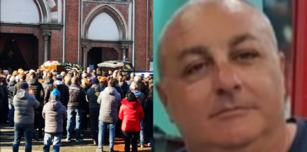 VENARIA - Una folla alla San Lorenzo per l'ultimo saluto a Biagio Picciariello