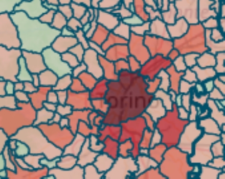 MAPPA CORONAVIRUS - Venaria 77 positivi, Collegno 162, Rivoli 89, Caselle 54, Borgaro 69