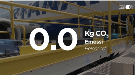 TORINO-CASELLE - Aeroporto al 100% «green»: emissioni di CO2 abbattute grazie ai nuovi mezzi