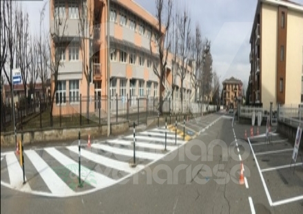 DRUENTO - Maggiore sicurezza nella zona delle scuole: ecco la nuova viabilità - FOTO