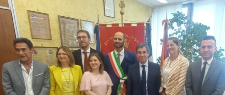 COLLEGNO - La Giunta: Garruto, Treccarichi, Ala, Bertolo, Bacchin, Chiauzzi e Restuccia