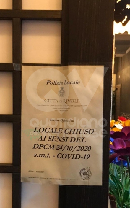 RIVOLI - Troppe persone contemporaneamente nel ristorante cinese: chiuso cinque giorni