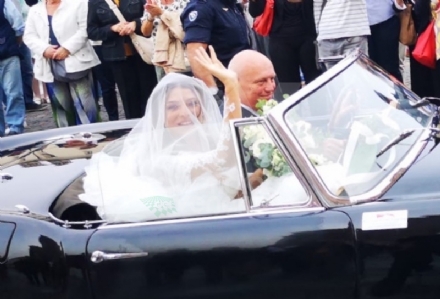 VENARIA-BORGARO - Nella chiesa di Sant'Uberto si è sposata Cristina Chiabotto