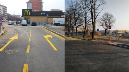 METRO A COLLEGNO - Novità viarie in corso Francia. In corso Pastrengo riaperto il parcheggio