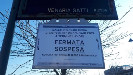 VENARIA - Partono i lavori del Movicentro: cancellata la fermata bus di viale Roma