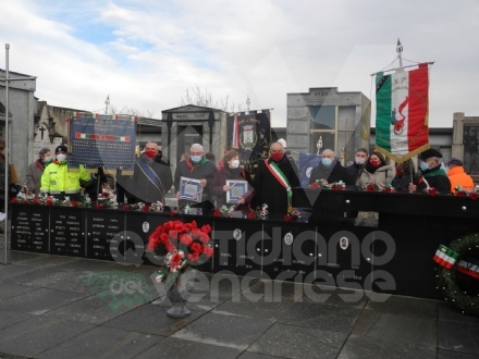 DRUENTO - Il nuovo monumento ai Caduti Partigiani è realtà: inaugurato stamane - FOTO
