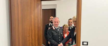PIANEZZA - Nella stazione dei carabinieri, la stanza per l'ascolto delle donne vittime di violenza - FOTO