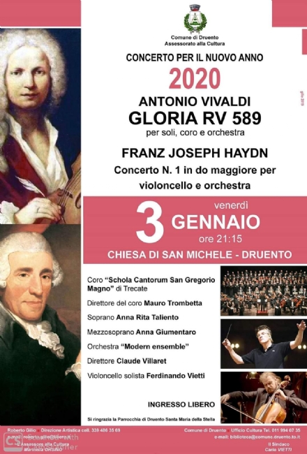 DRUENTO - Il Concerto d'inizio anno sulle note di Vivaldi e di Haydn