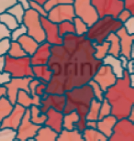 MAPPA CORONAVIRUS - Venaria 131, Collegno 256, Rivoli 174. Stabili a Borgaro. In calo a Givoletto