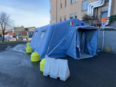 CORONAVIRUS - All'ospedale di Rivoli e al Polo Sanitario di Venaria arriva la tenda pre-triage