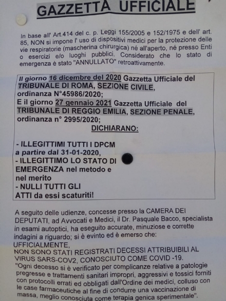 RIVOLI - Polemica per il volantino Covid. Il Pd: «Lega negazionista». Adduce: «vergognosi»