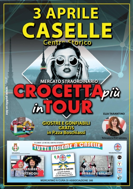 CASELLE - Nella città dell'aeroporto domani arriva «Crocetta Più in Tour»