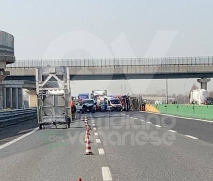 TRAGEDIA SULLA A4 - Morto un autotrasportatore di 59 anni: lavorava a Val della Torre