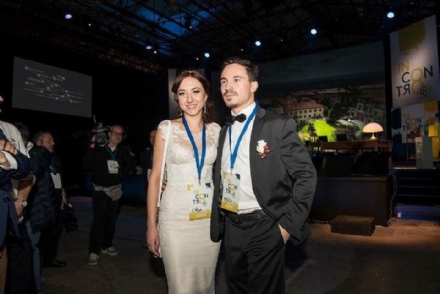 VENARIA - Marco Mastrantuono e Lidiya Karytskaya: i due sposini con la passione per la politica