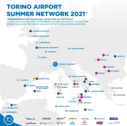 CASELLE - La stagione estiva dell'aeroporto è in fase di decollo: 58 collegamenti, 8 nuovi voli