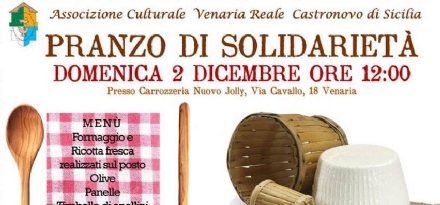 VENARIA - Tutto esaurito per il «Pranzo della Solidarietà» in favore di Castronovo di Sicilia