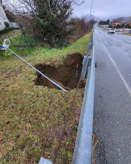 VORAGINE AD ALPIGNANO - Fino al 22 marzo interrotta la viabilità in un tratto di via Val della Torre