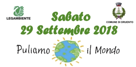 DRUENTO - Puliamo il Mondo: un sabato di «pulizie» in tutta la cittadina