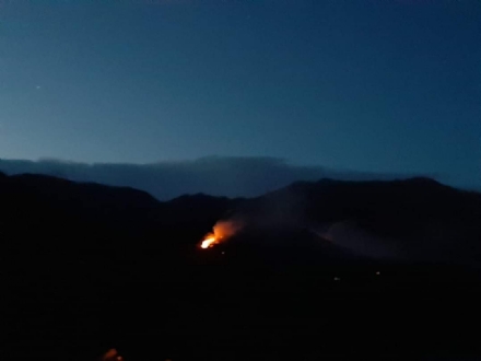 CASELETTE-VAL DELLA TORRE - Incendio sul Musiné: situazione sotto controllo