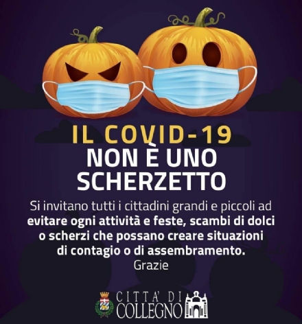 COLLEGNO - Il Comune dice "no" ad Halloween: «In questo momento serve tanta responsabilità»