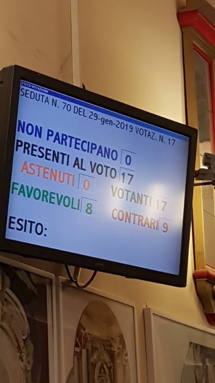 VENARIA - La maggioranza vacilla: Falcone «bocciato» in consiglio comunale