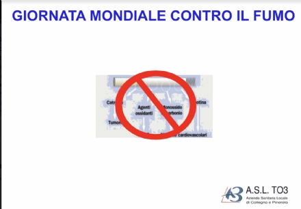 COLLEGNO-VENARIA-RIVOLI - «Giornata Mondiale Senza Tabacco»: le iniziative dell'Asl To3