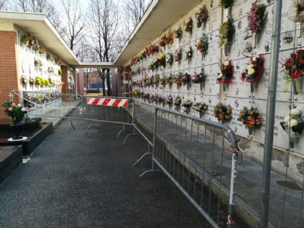 VENARIA - Ognissanti: anche quest'anno cimiteri parzialmente aperti