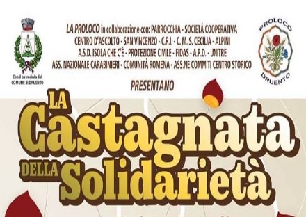 DRUENTO - Domenica 4 novembre la «Castagnata della Solidarietà»