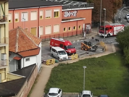 COLLEGNO - Fuga di gas in via San Massimo: intervento dei vigili del fuoco