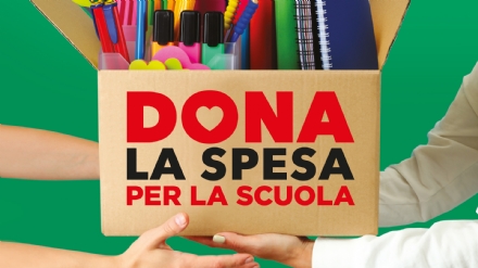 Torna «Dona la Spesa per la Scuola»: la raccolta di materiali di cancelleria per le famiglie in difficoltà