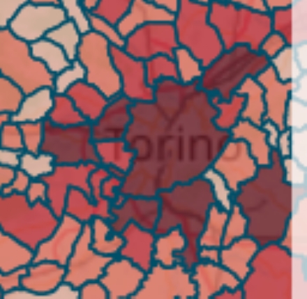 MAPPA CORONAVIRUS - In un solo Comune aumentano i casi. Venaria sotto i 300 positivi