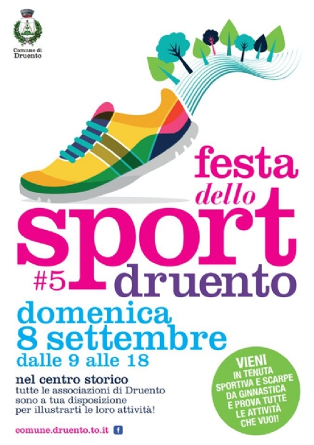 DRUENTO - Domani la quinta edizione della «Festa dello Sport»