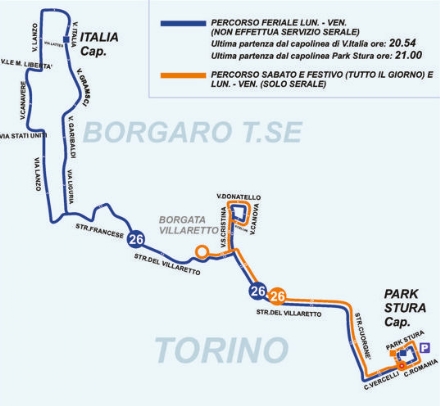 BORGARO - In «pensione» la storica navetta «46» di Gtt: ora c'è la «26» - ORARI E PERCORSO